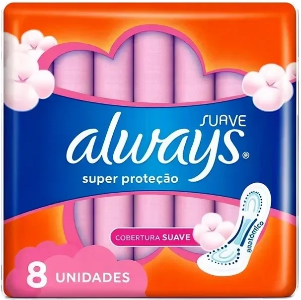 Absorvente Always Suave 8un