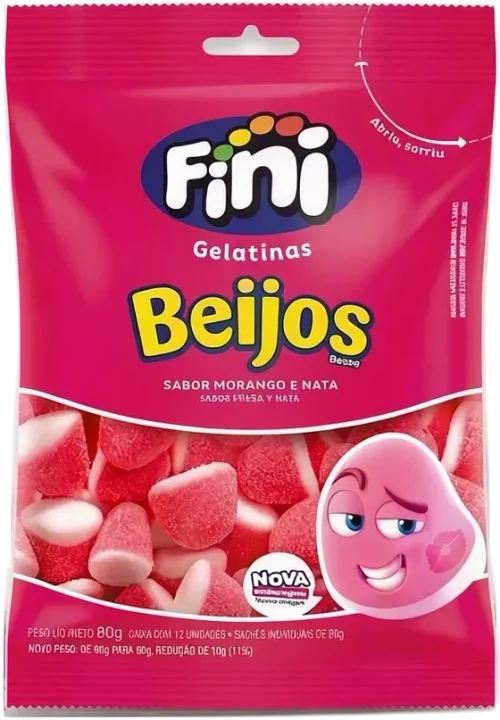 Bala Fini Beijos 80g