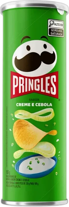 Batata Chips Pringles Creme e Cebola Tubo 104g