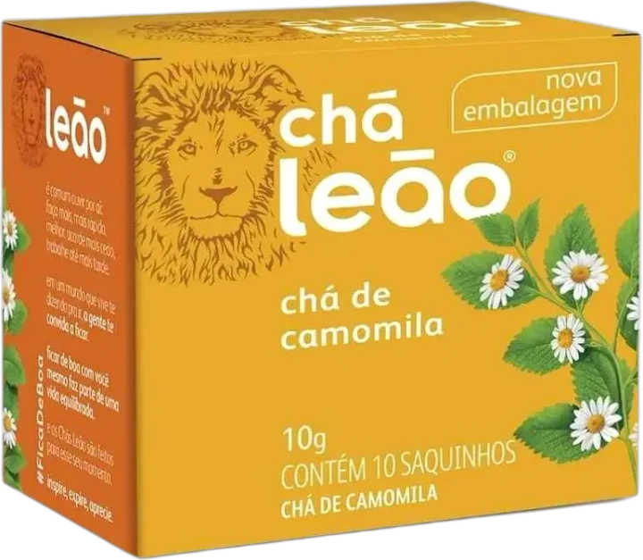 Chá de Camomila Leão Caixa 10g com 10 Sachês