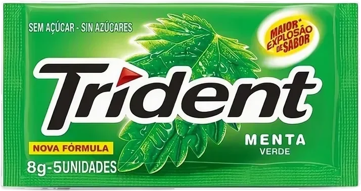 Chiclete Trident Menta 8g