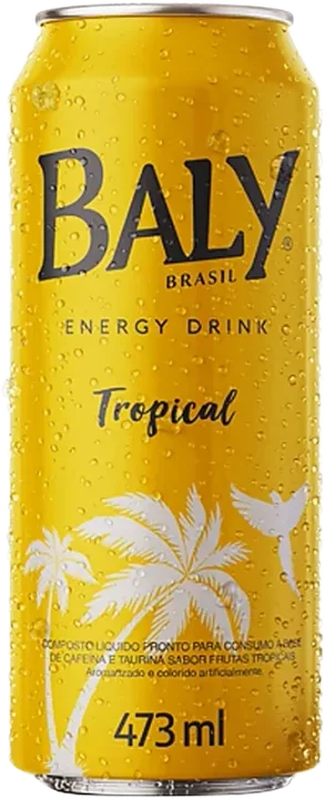 Bebida Energética Baly Energy Drink Frutas Tropicais Lata 473ml
