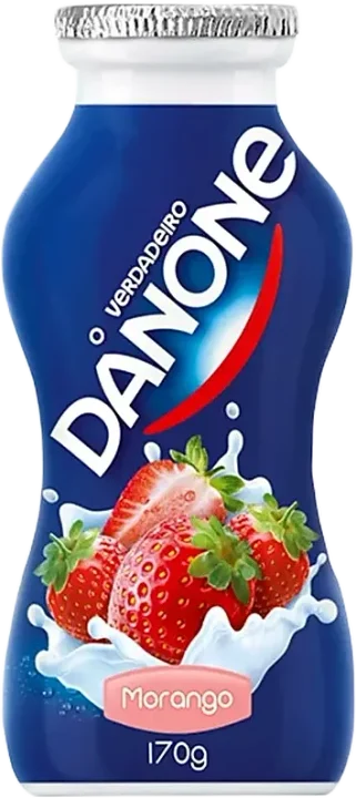 Iogurte Parcialmente Desnatado Danone Sabor Morango Garrafinha 170g
