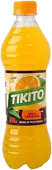 Bebida de Fruta Suco Tikito Sabor Laranja Pet 500ml